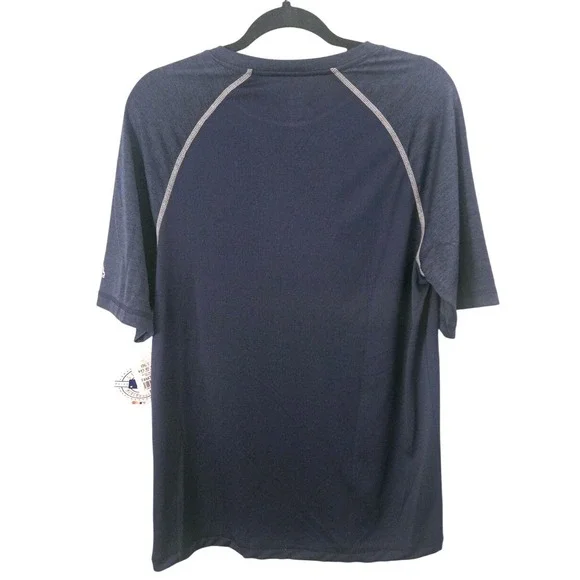 Majestic Boston Red Sox Mens Medium CoolBase Navy Blue Raglan T-Shirt NWT - Picture 2 of 10